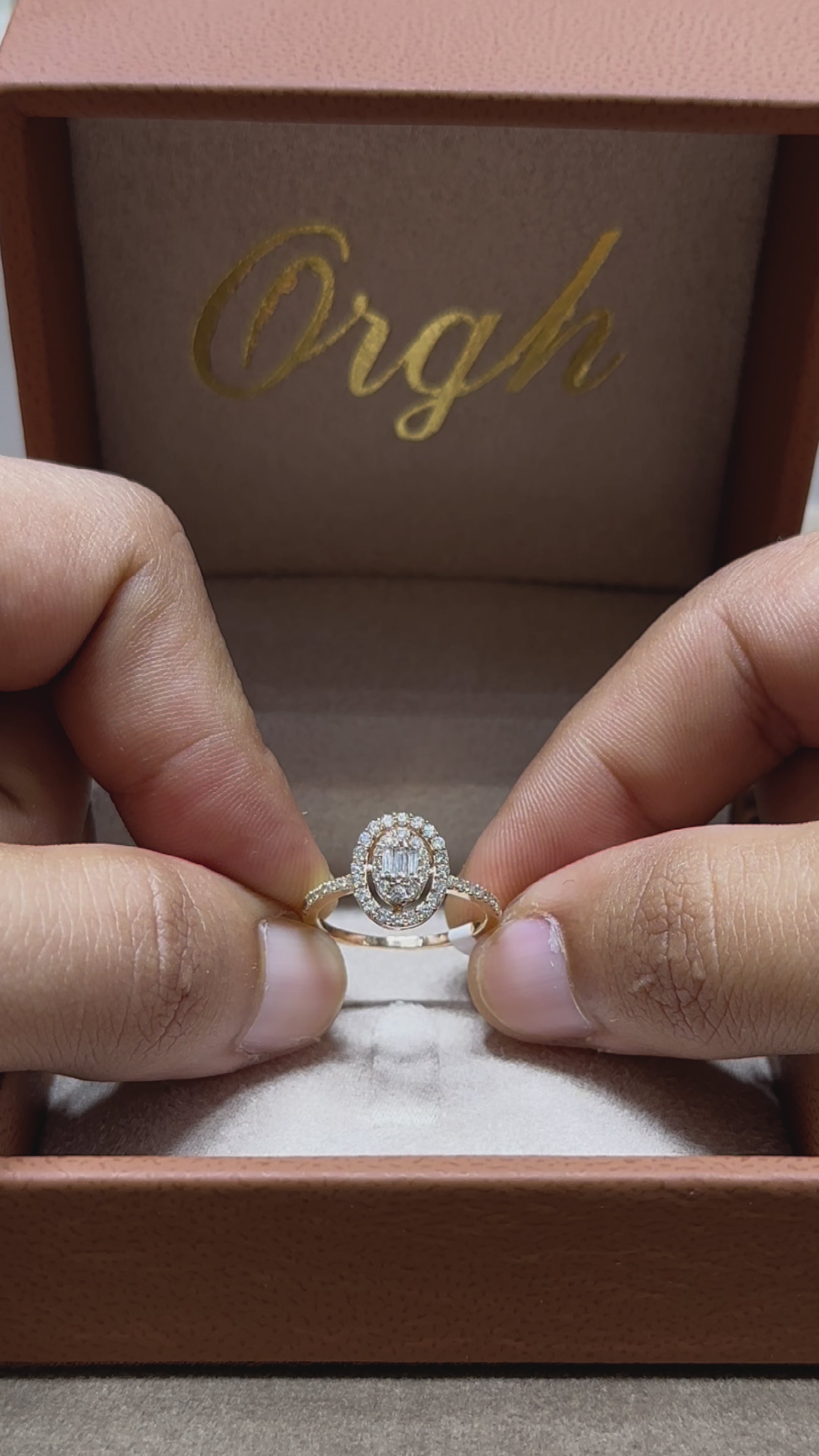 Bague diamant - Ovale