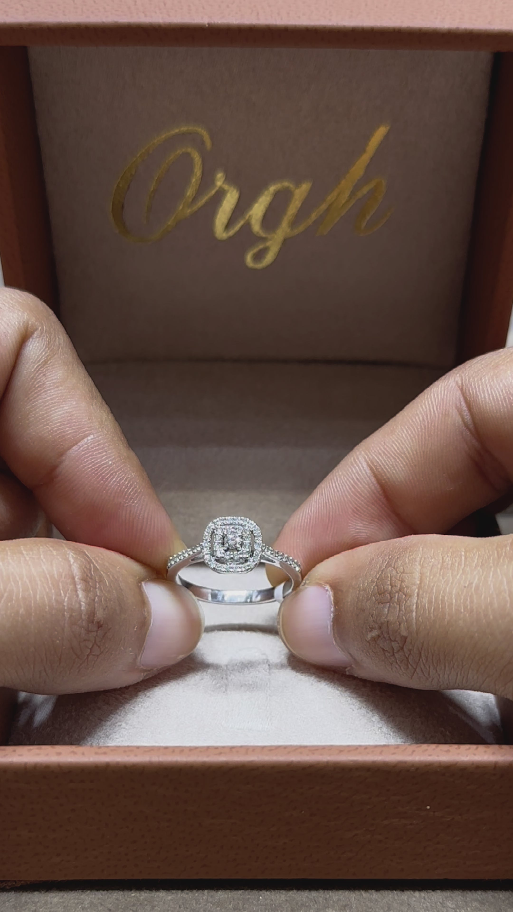 Bague diamant - Piramide